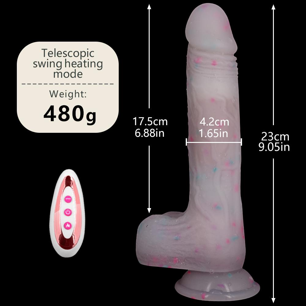 23 cm particule romane telecomandă auto retractabil leagăn simulare falus masturbator silicon penis vibrator vibrator jucării sexuale