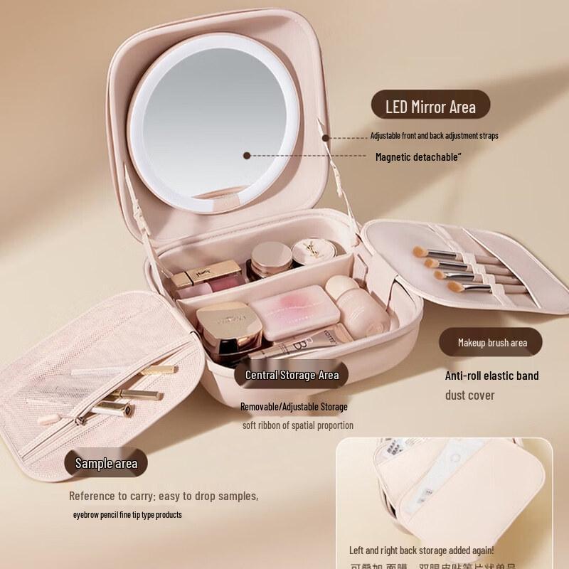 AMIRO M3 Portable LED Folding Makeup Mirror CN Plug (adapter Included)