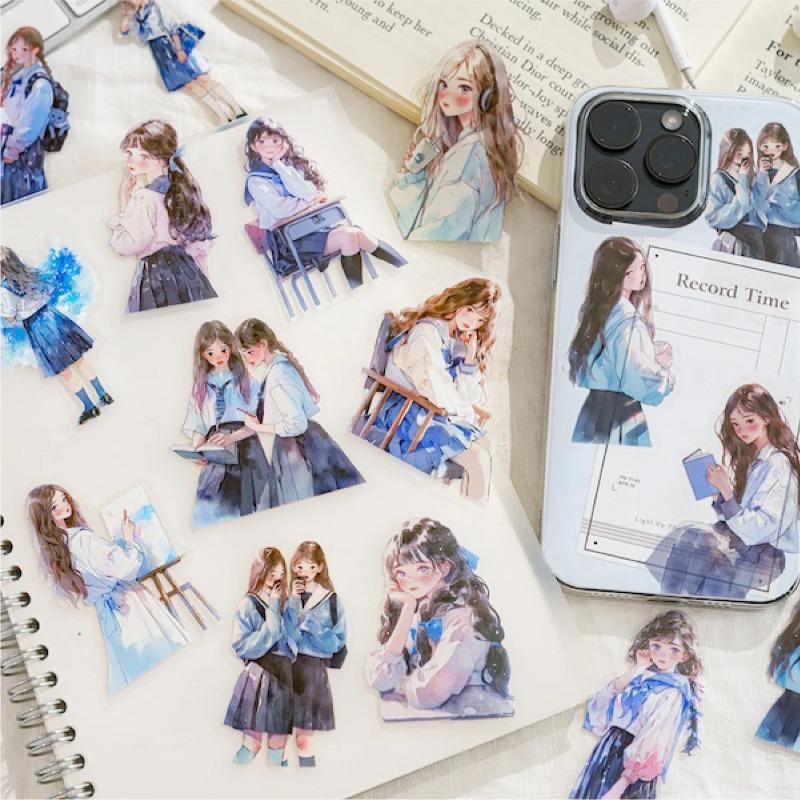 30pcs/1lot Kawaii Stationery Stickers A Tender Half Life Junk Journaling Decorative Mobile Scrapbooking for Stickers Scrapbook