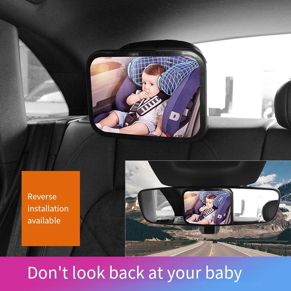 Acrylic 360 ° Rotating Car Baby Rearview Mirror For Safety Monitoring In Car Baby Mirror Adjustable