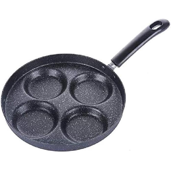 4-Cup Non-Stick Aluminium Frying Pan, Black, 24cm