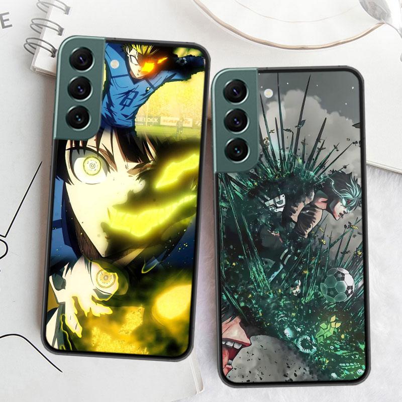 Blue Lock Anime Phone Case For Samsung Galaxy S22 S25 Ultra S21 S10 Plus S26 Edge S20 S23 S24 FE Cover Silicone Soft TPU Cle