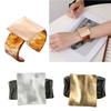 Geometric Brushed Square Metal Bracelet Elegant Bangle Adjustable Wristband Accessories for Modern Fashionable Women