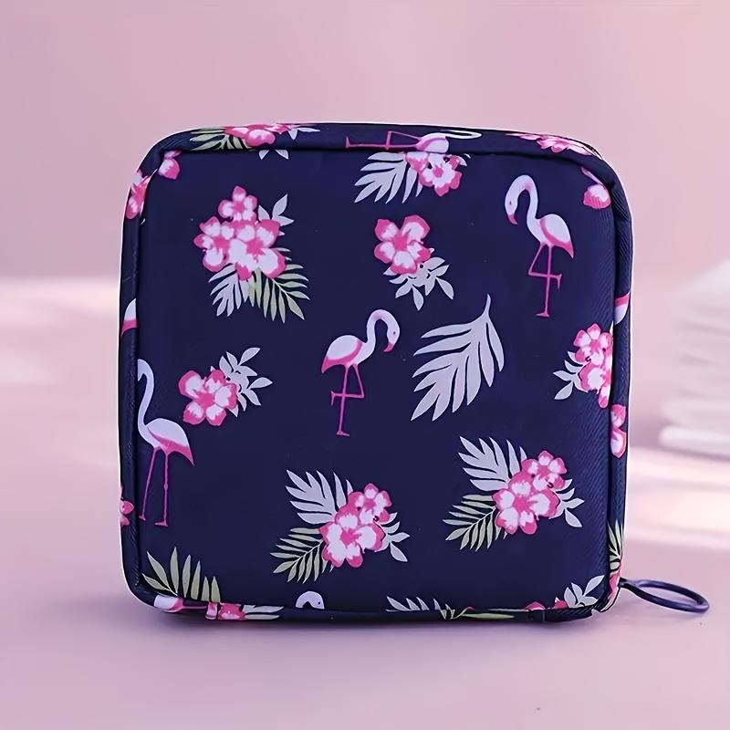 There Are 4 Color Options Available: Cartoon Sanitary Pad Storage Bag, Portable Girl's Menstrual Pouch, Large-capacity Small