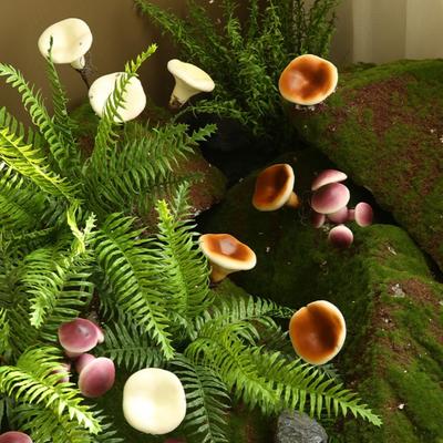 Realistic Artificial Mushroom Cute Creative Fake Mushroom Ornaments No Watering Lifelike Bonsai Decor Home Living Room Decor