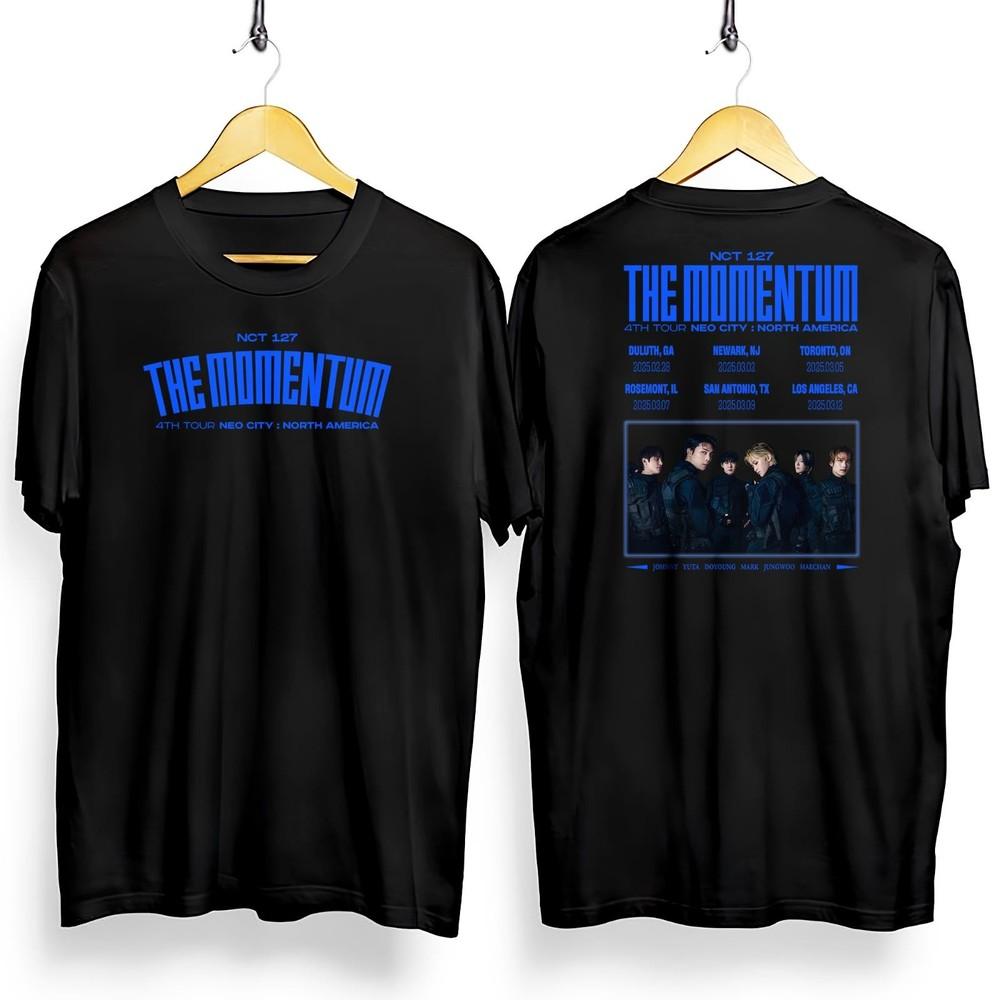 NCT 127 The Momentum Tour 2025 T-Shirt  NCT 127 NCT 127 Tour Unisex T-Shirt XL