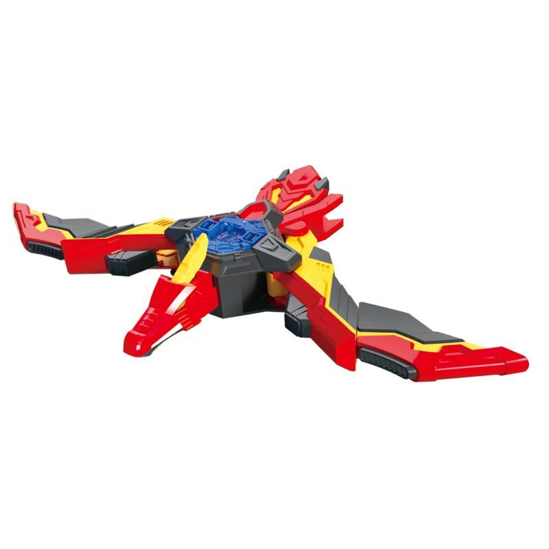 Mini Force 2 Super Gino Power Transformations Armbrust Spielzeug mit Ton- und Licht-Actionfiguren Deformationshandschuh Roboter Spielzeug