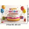 2D Alles Gute zum Geburtstag Kulisse, Kuchen Konfetti & Luftballons Foto Banner