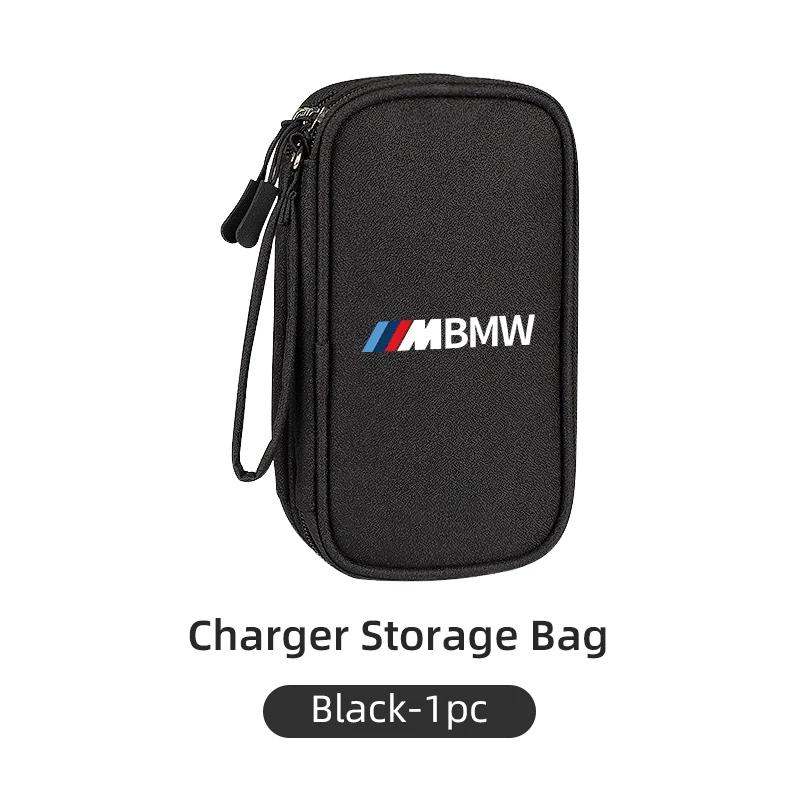 Car Sticker 2025 Hot Car USB torage Bag Cable Organiser For Digital Products Waterproof For Performance M5 BMW E46 e90 E60 Serie