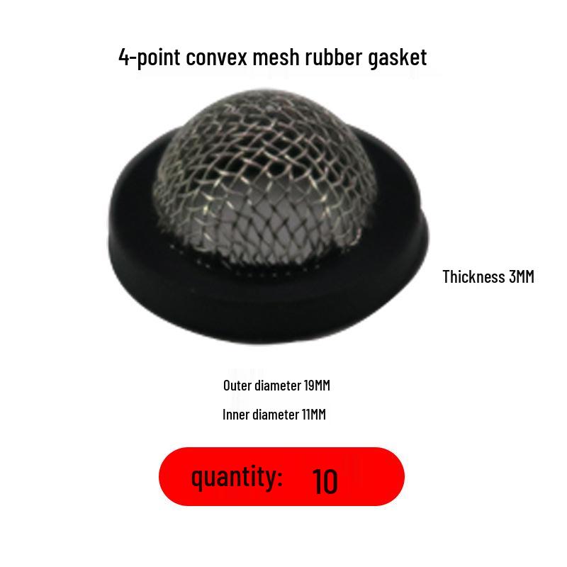 4-Point Shower Head Silicone Gasket & Rubber Washer Set