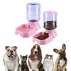 Pet Feeder and Waterer Dispensing Fed Automatic Feeder and Water Dispenser Dog for Cat Pets Bowl