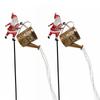 Solar Powered Lawn Ground Light Dustproof Decoration Field Lights Santa Claus Garden Light for Outdoor Home Courtyard Villa