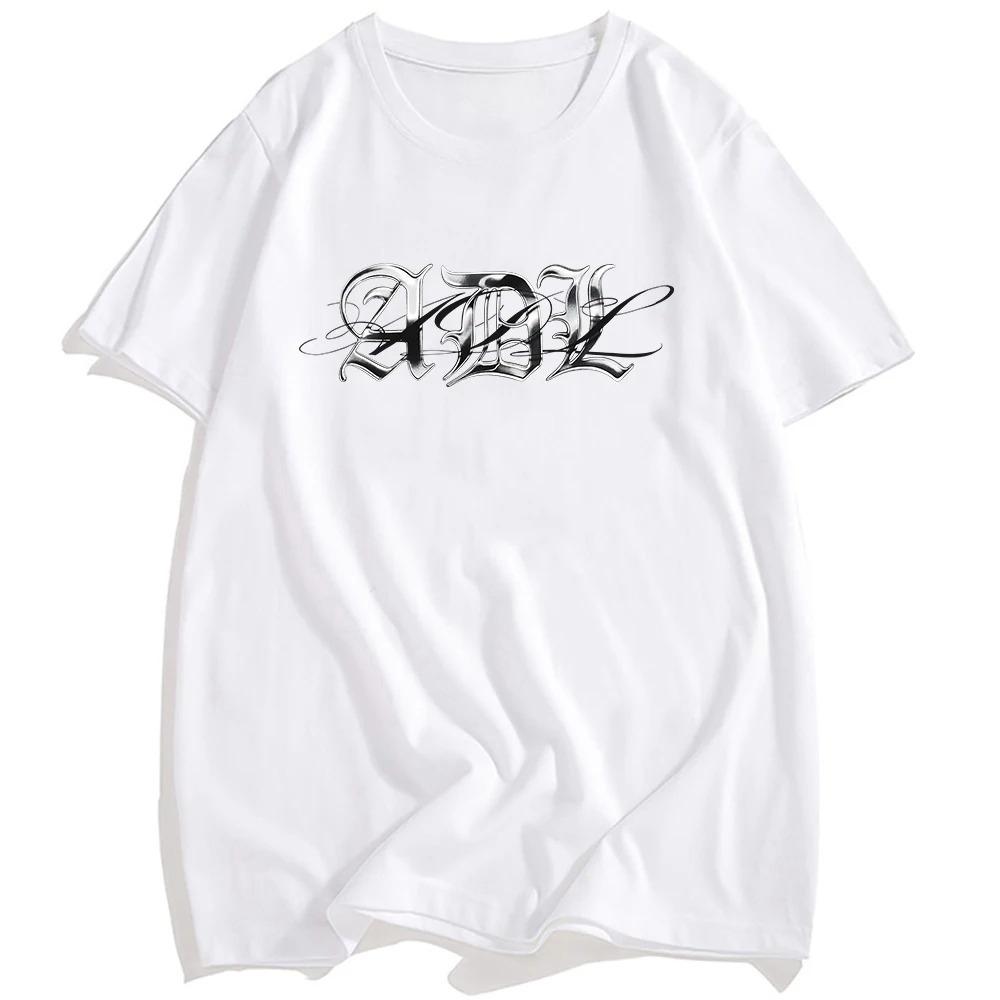 Summer Short Sleeve Cotton Oneck Tshirt Rapper Yeat ADL Album Tees Short Sleeve Fashion Loose Male Tshirt Graphic Print Merch L