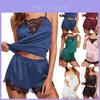 Elegant Women Lace Sleepwear Pajamas Set With Soft Fabric And Stylish Design For Comfort