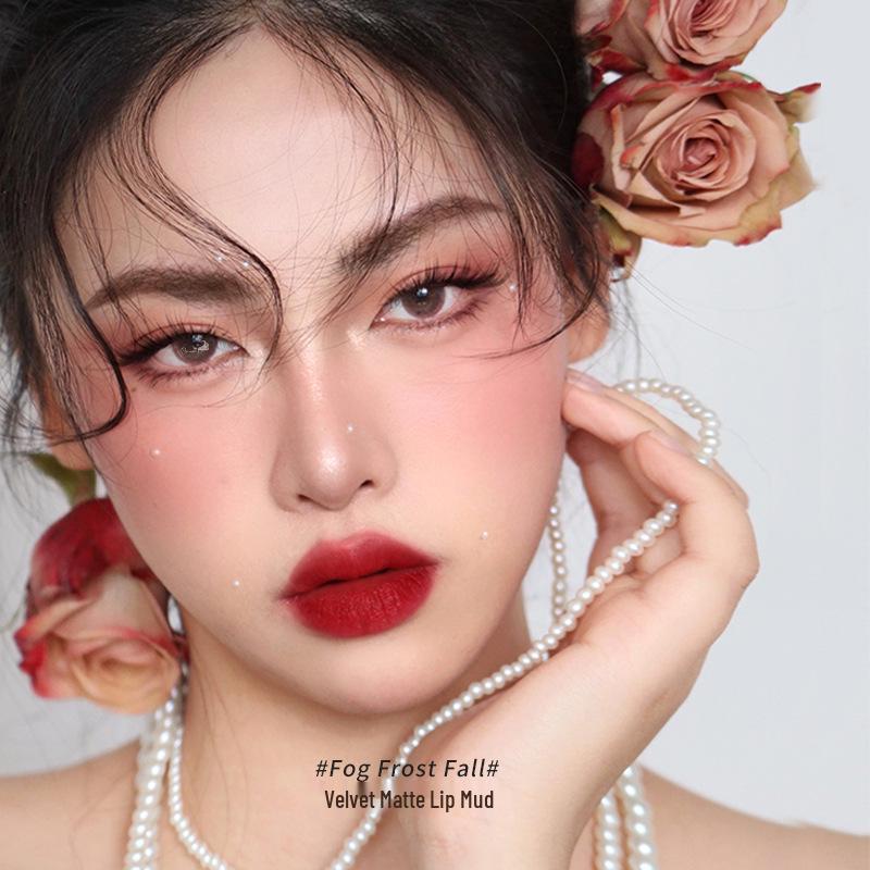 CARMELA Lipstick K04 Milk Coffee Matte Lip Glaze - Autumn/Winter Whitening Authentic.