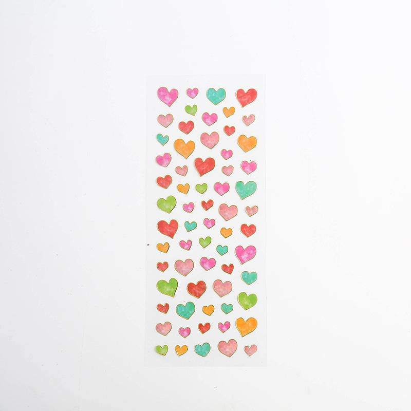 1 Pcs Cartoon Hot Stamping Transparent Stickers Escolar Student Diy Kawaii Scrapbooking Albums Decorative Stickers Stationery
