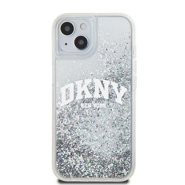 Dkny Dkhcp15Slbnaet Iphone 15 / 14 / 136.1 White Hardcase Liquid Glitter Big Logo