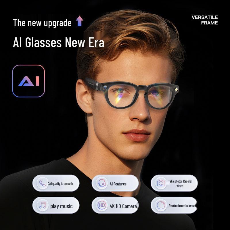 Q8 Smarte Brille: 8MP Kamera, Lokaler Speicher, Echtzeit-KI-Übersetzung