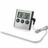 Küche Digital Kochen Thermometer Fleisch Lebensmittel Temperatur Ofen BBQ Grill Timer Funktion