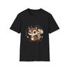 Eichhörnchen Niedlich Kawaii Anime Schwarzes T-Shirt Cartoon Japanisches Grafik-T-Shirt
