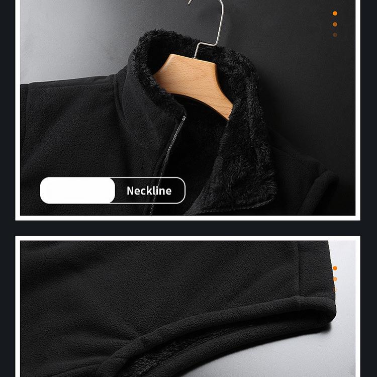 Toamnă iarnă pentru bărbați Plus vestă din catifea vestă de culoare solidă vestă din lână de miel de dimensiuni mari, groasă, caldă, moale, vestă termică pentru bărbați