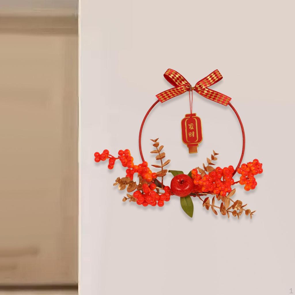 Year Wreath with Festive Accents