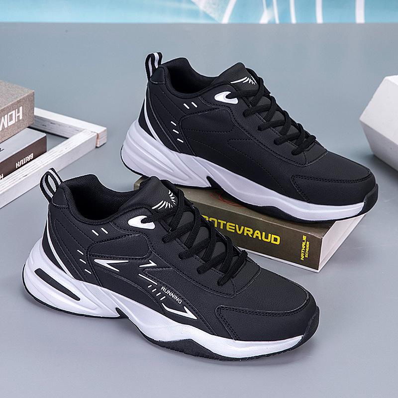 Fashion Thick Sole Versatile Clunky Sneaker for Men 2025 New Trend Mesh Lace Up Breathable Casual Sports Shoes Increased Soft Soles