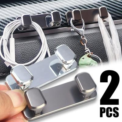 Legierung Auto Haken Multifunktional Auto Armaturenbrett Mittelkonsole Hängender Aufbewahrungshaken Rack Auto Sitzlehne Selbstklebender Haken