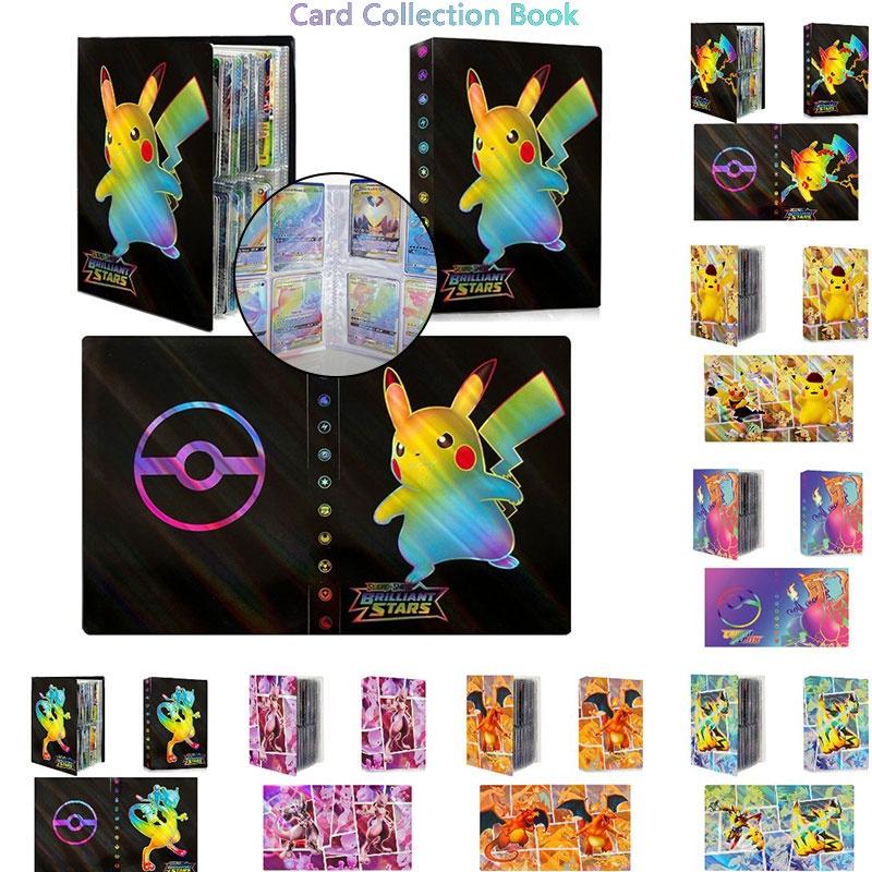 ספר אוסף כרטיסי פוקימון צבעוני לחובבי חיות מחמד כיסוי PP, 30 עמודים, 32.5 ס"מ X 20 ס"מ