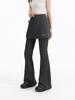 Women's High-Waist Plus Size Flare Yoga Pants - Wide Leg, Fake Two-Piece Design