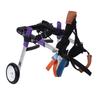 Aluminium Alloy Purple Double Wheel Pet Wheelchair Disabled Dog Assisted Walk Car Hind Leg