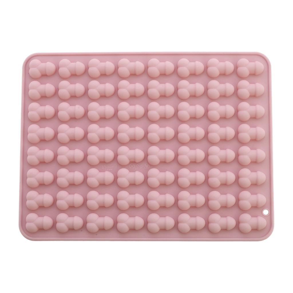 Novelty Penis Shaped Silicone Mold for Baking: Reusable Body Part Cake Mold for Chocolate, Cookies, Ice Popsicle & Candy