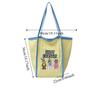 Reusable Bunny Shoulder Bag Lightweight Embroidery Basket Bag Cartoon Shopping Bag  Outdoor