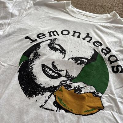 Reprint Lemonheads Band Grafisch Wit Kortmouw Unisex T-shirt