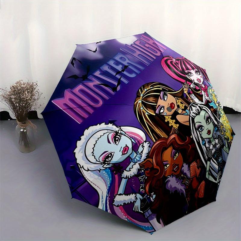 1pc Monster High, Halloween Themed High-quality Umbrella,Automatic Opening and Closing Umbrella,Multi-functional Umbrella G0811100