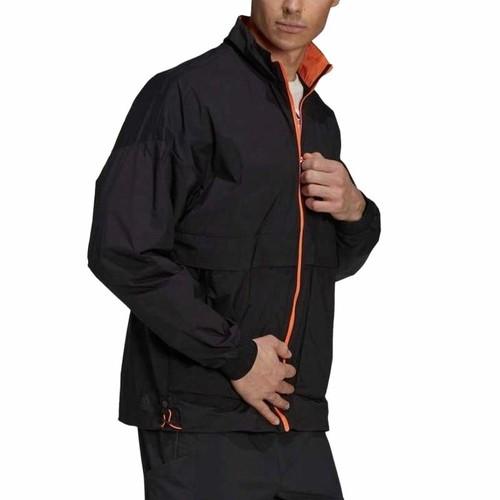 adidas Casual Sports Windproof Workwear Stand Collar Jacket Men’s Black