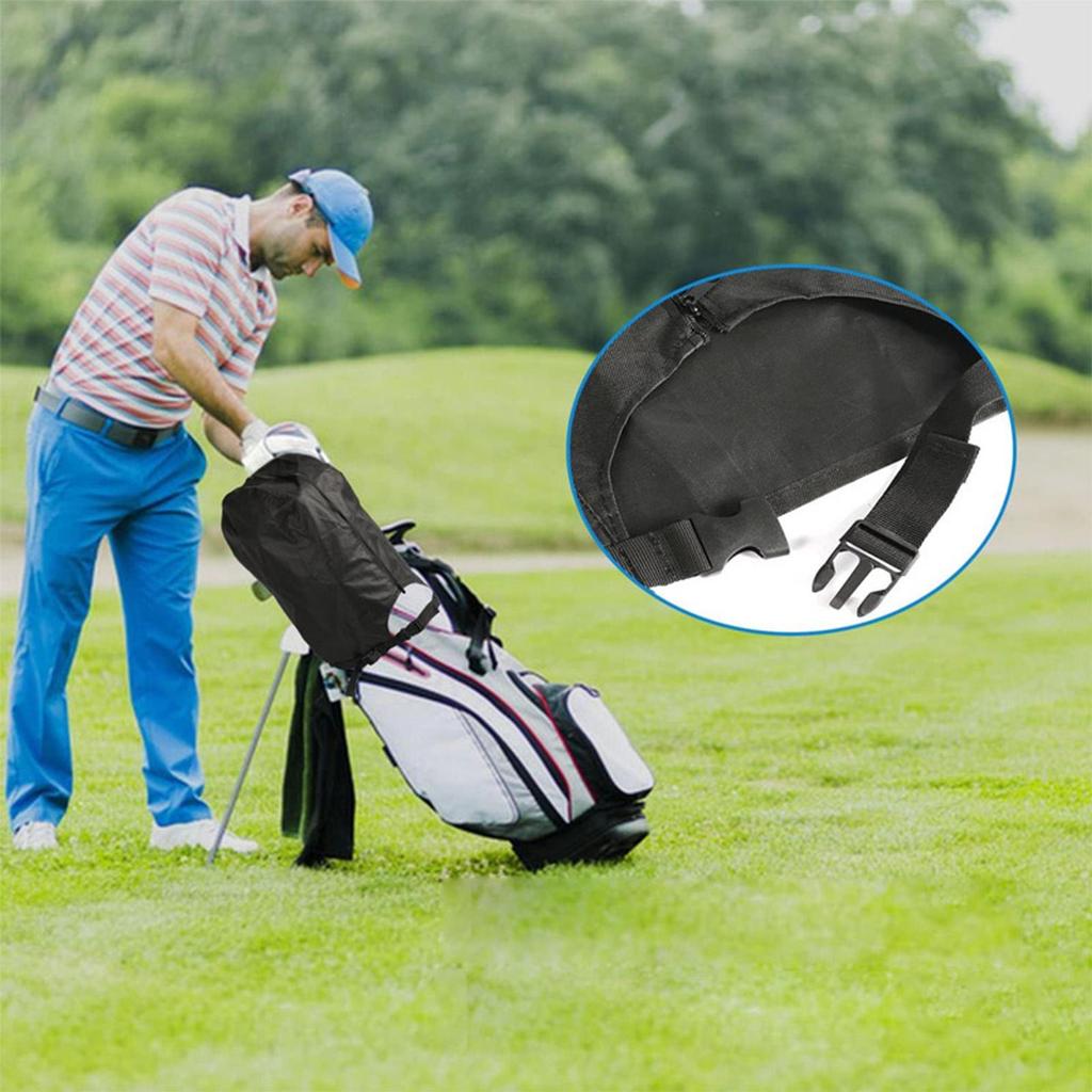 Golf Bag Covers For Rain Rainproof Golf Bag Dust Cover Weatherproof Foldable Rain Hood UV-Resistant Lightweight Club Protector