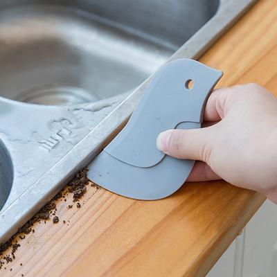 Household Kitchen Multifunctional Soft Scraper Dirt And Grease Cleaning Tool Silicone Scraper To Clean Pots And Oil Stains