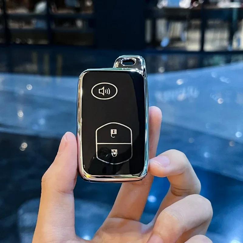 2 3 4 Tasten Autoschlüsselhülle für Toyota Prius 30 Alpha Aqua Land Cruiser Auris für Lexus LC 200 Schlüsselabdeckung Halter Fernbedienung 2012 - 2014