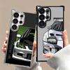 Simple Japanese Sports Cars Pattern Plating Phone Case For Samsung Galaxy S24 S25 FE S26 Edge S23 Ultra S22 S21 Plus S20 Anti-Fa