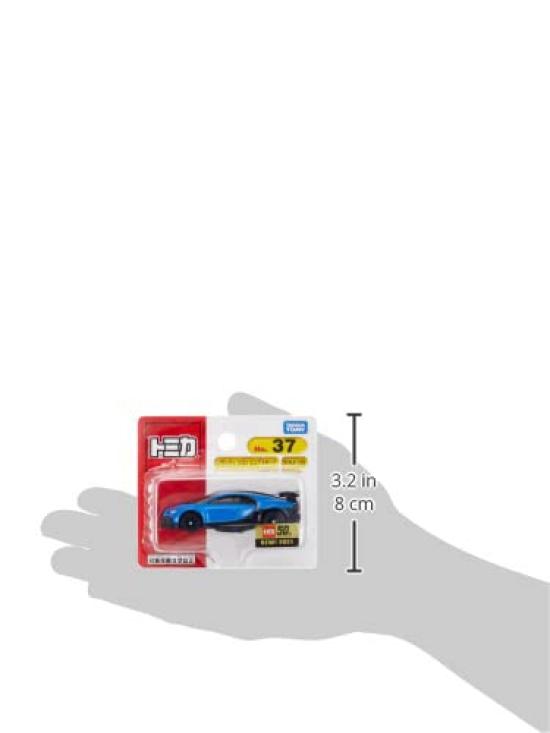 TAKARA TOMY Tomica 37 Bugatti Chiron Pure Sport Miniature Car Toy for Ages 3 and Up No. (Blister Packaging)