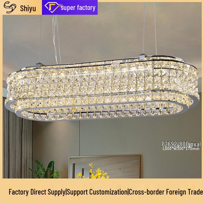 High-End Italian Crystal Chandelier for Living Room, Bedroom, or Restaurant