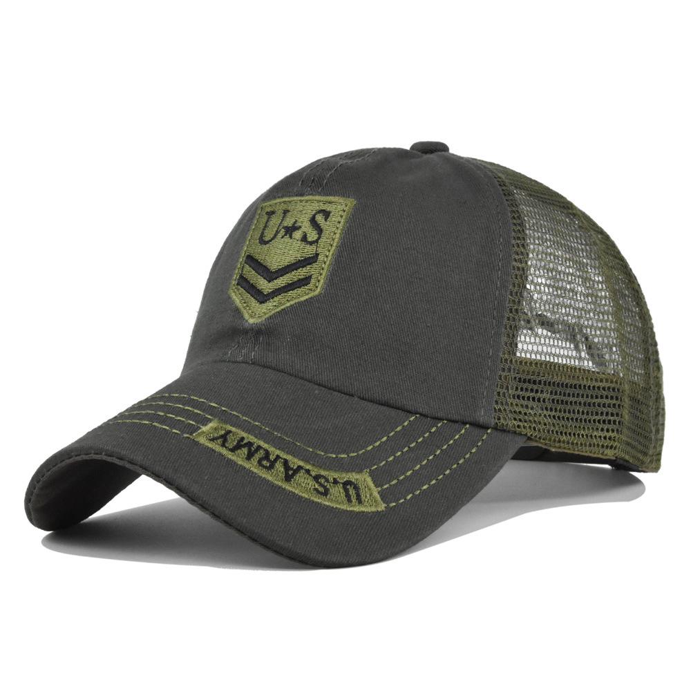 Summer Fashion Mesh Baseball Cap For Men High Quality Adjustable Breathable Cotton Streetwear Outdoor Sports Sun Visor Hat
