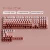 Xiaomi 135 Keys Strawberry Pink Side Print PBT Keycaps Double Shot Shine Through Keycaps Cherry Profile for Cherry MX Switches Keyboard