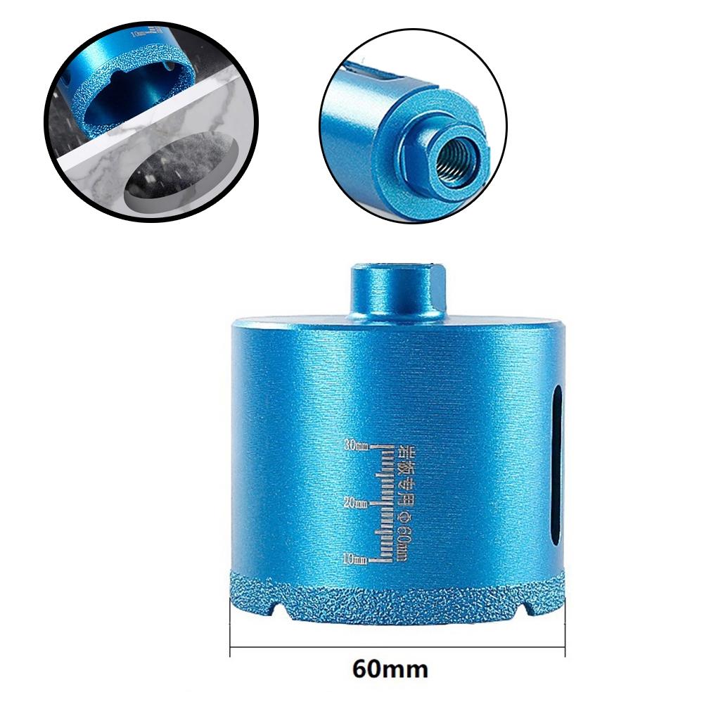 Diamond Hole Drill Drilling Core Bit Dry Vacuum Brazed For Marble Less Heat