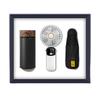 Business Gift Set: Wood Grain Insulated Mug, Fan & Umbrella