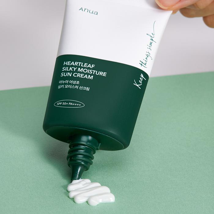 Anua Heartleaf Silky Moisture Sonnencreme LSF 50+ PA++++ 50 ml