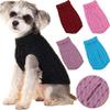 Winter Warm Knitted Dog Sweater Turtleneck Pet Vest Soft Coat for Small Medium Dogs Chihuahua Yorkie Teddy