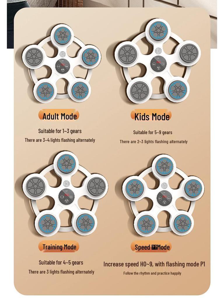 Bluetooth-Musikboxmaschine: Intelligentes Wandziel & Reaktionstrainer für Heimdekompression