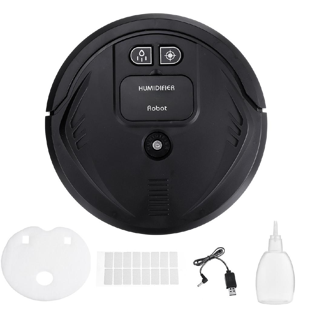 Multifunctional Fully Automatic Smart Robot Vacuum Cleaner USB Charging Sweeping Robot Dry and Wet Mop UV Disinfection Cleaner 3.6V